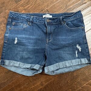 Refuge Blue Denim Shorts